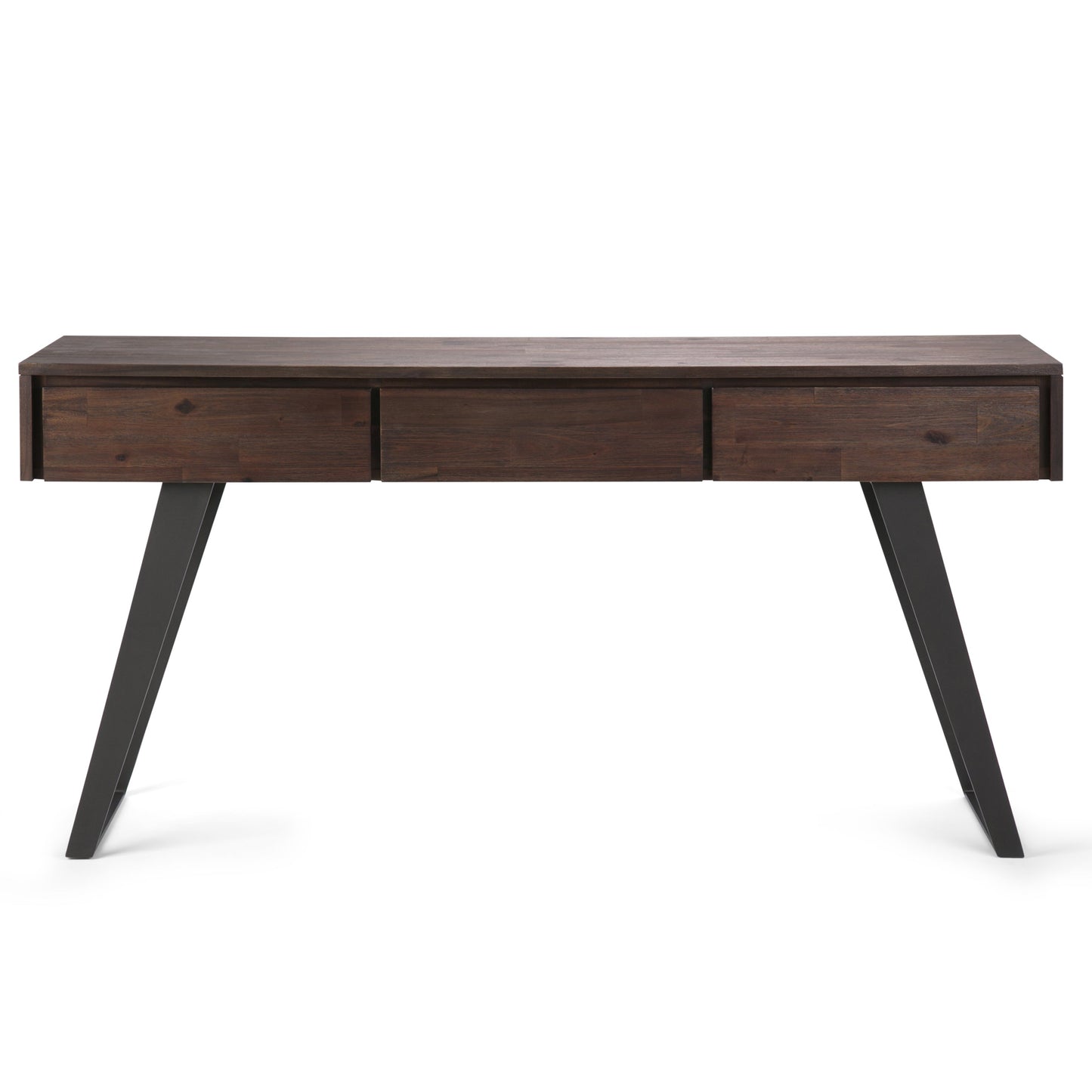 Lowry - Desk - Distressed Charcoal Brown
