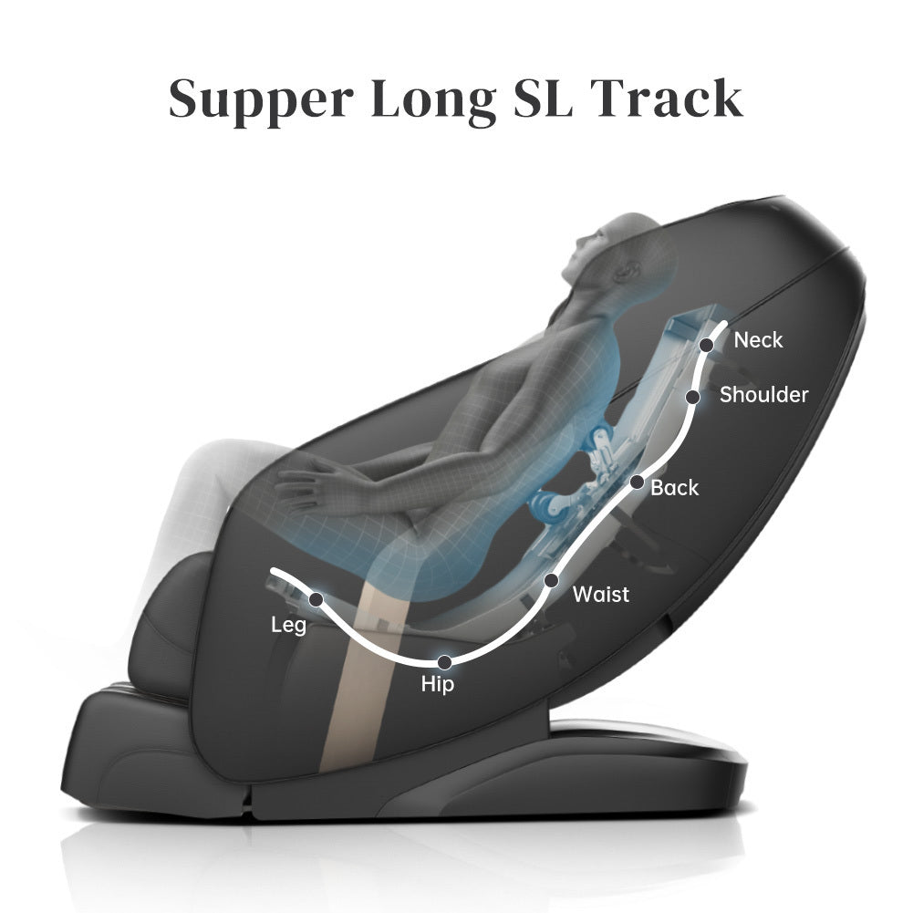 Massage Chair, Zero Gravity Shiatsu Massage Chairs Full Body and Recliner SL-Track Massage Chair with Bluetooth Speaker,Anion,Thai Stretch,USB Charing,Heating and Foot Roller Massager