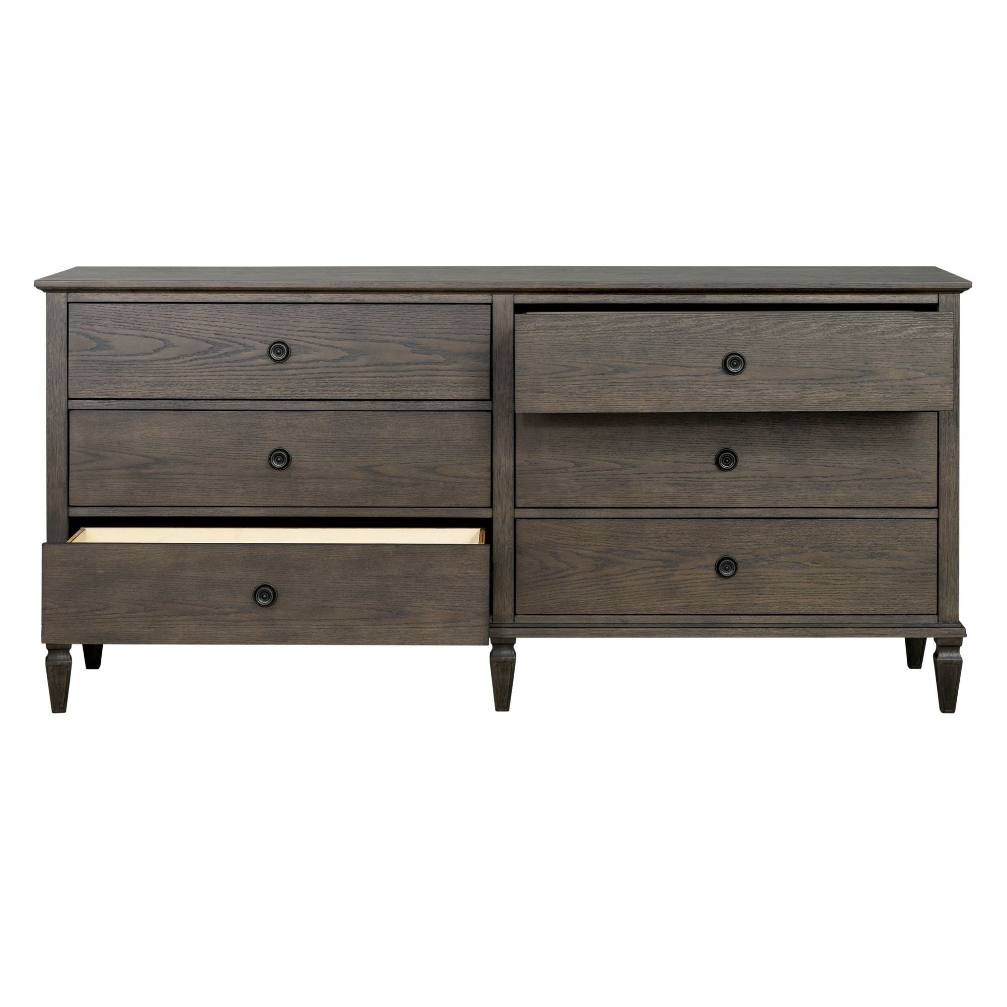 Victoria - 6-Drawer Dresser (70") - Antique Brown