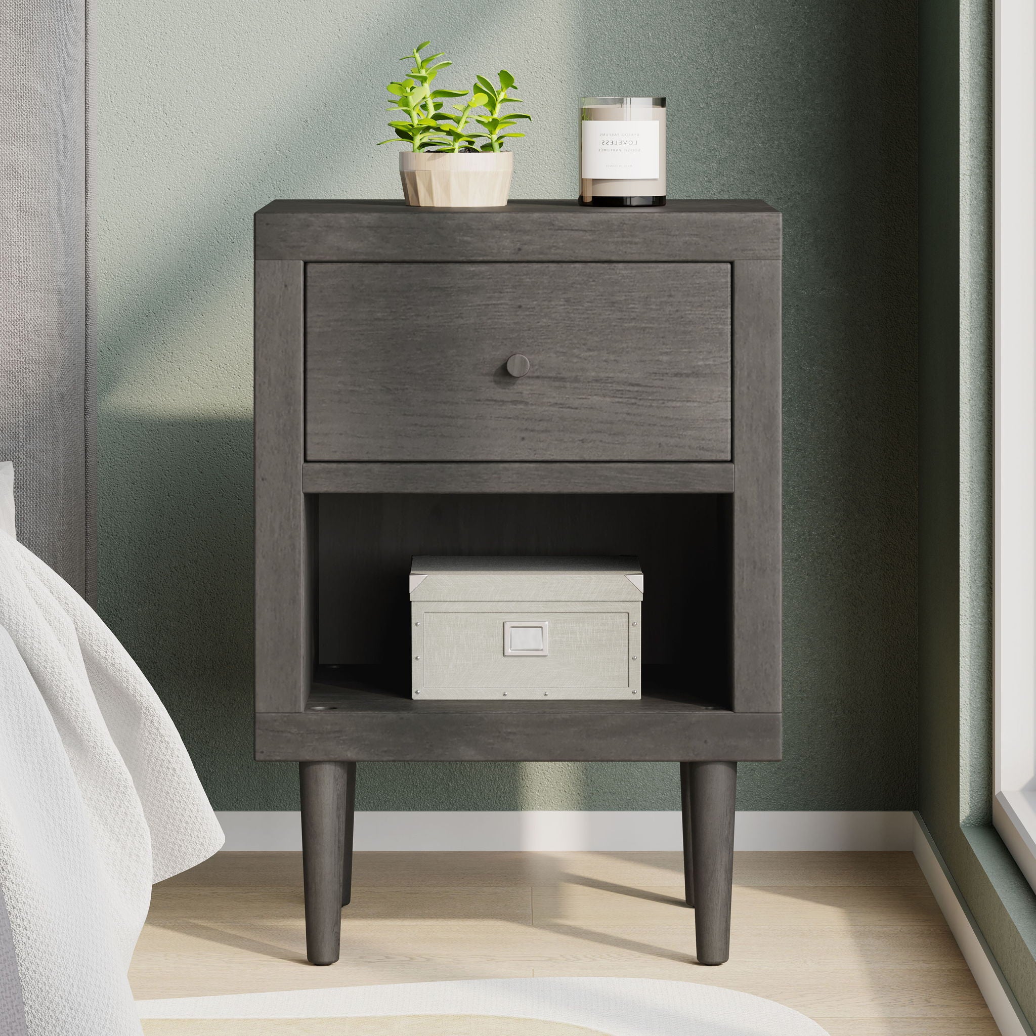 Nystrom - Single Drawer Nightstand