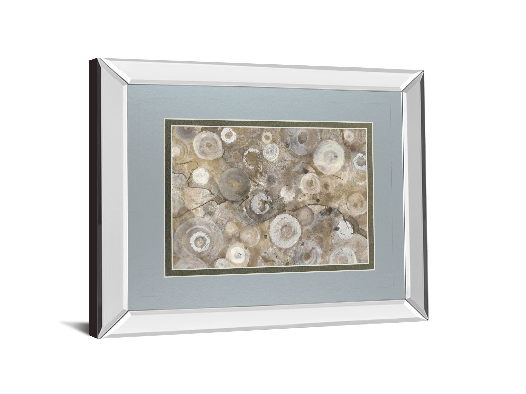 Natural Agate By Albena Hristova - Mirror Framed Print Wall Art - Beige