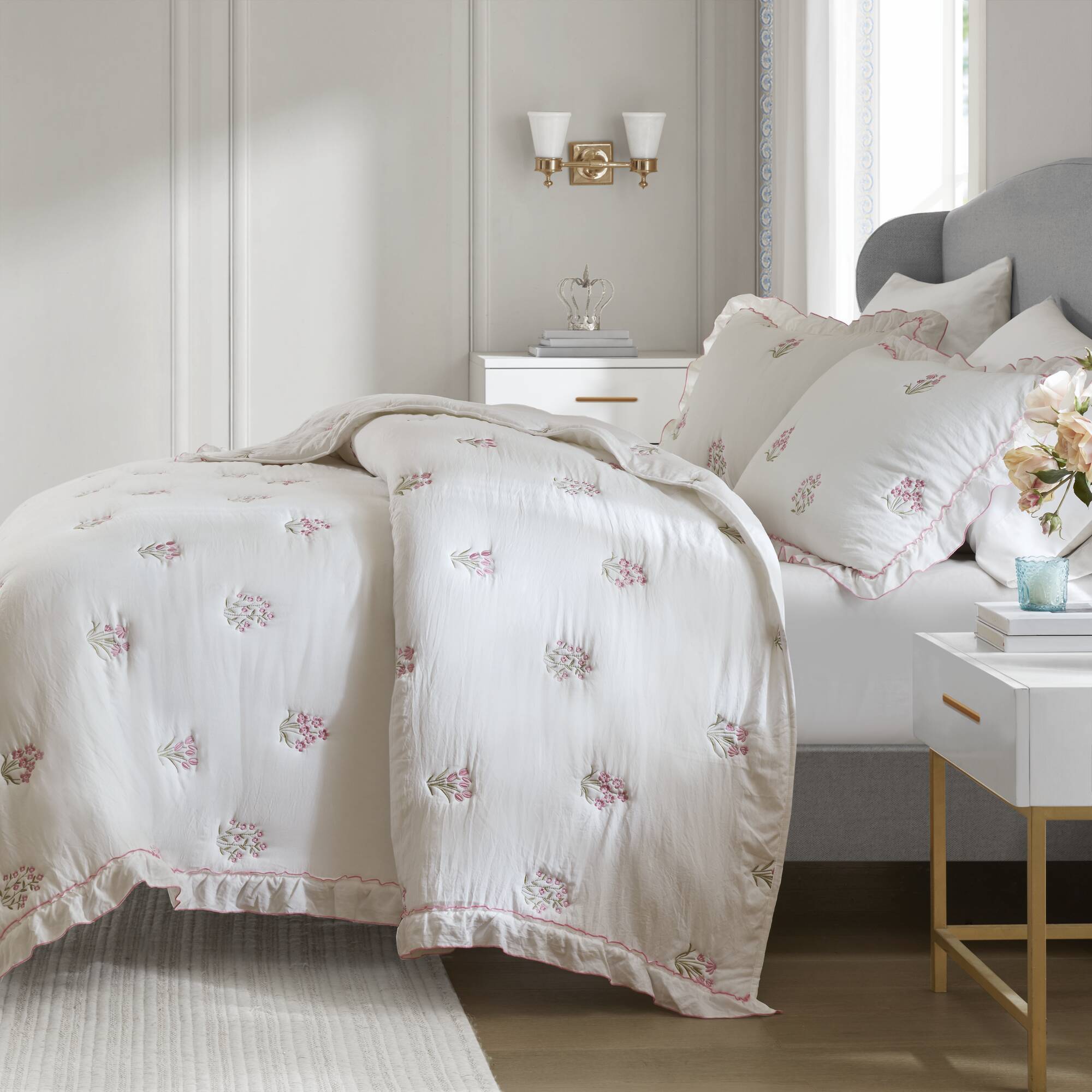 Aglaia - Quilt Set - Pink