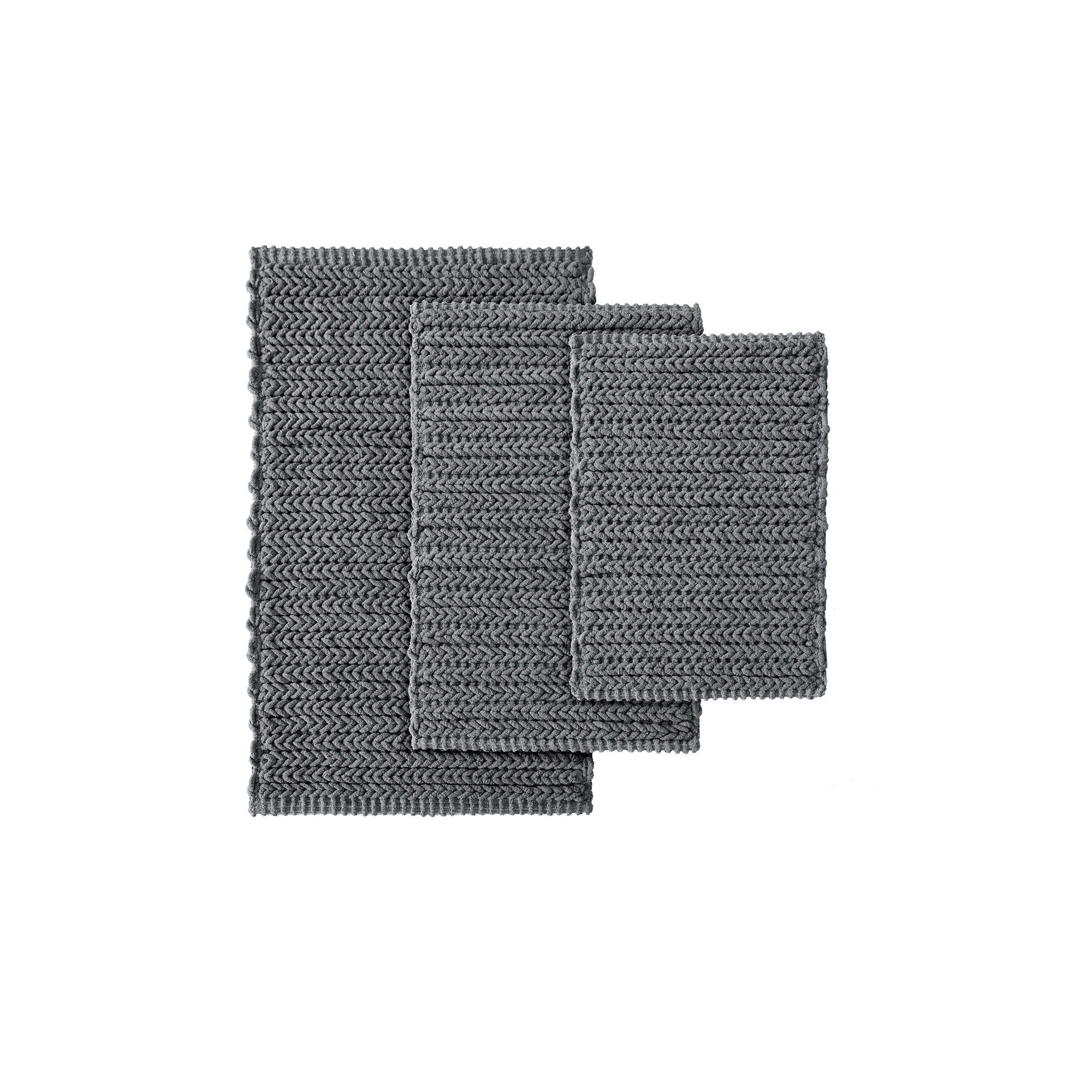 Lasso - 24" x 44" Chain Stitch Rug - Charcoal