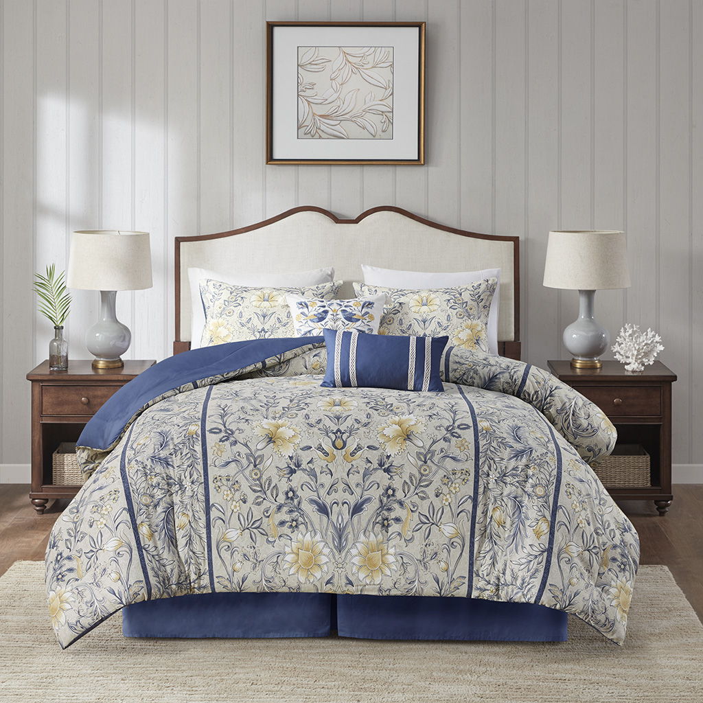 Livia - King 6 Piece Comforter Set - Multi