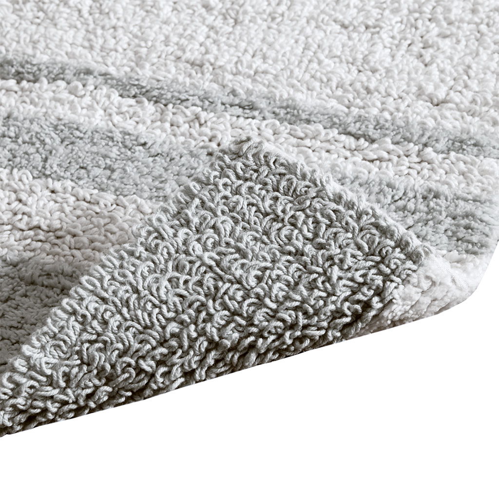 Spa - 24" x 72" Reversible Bath Rug - Gray