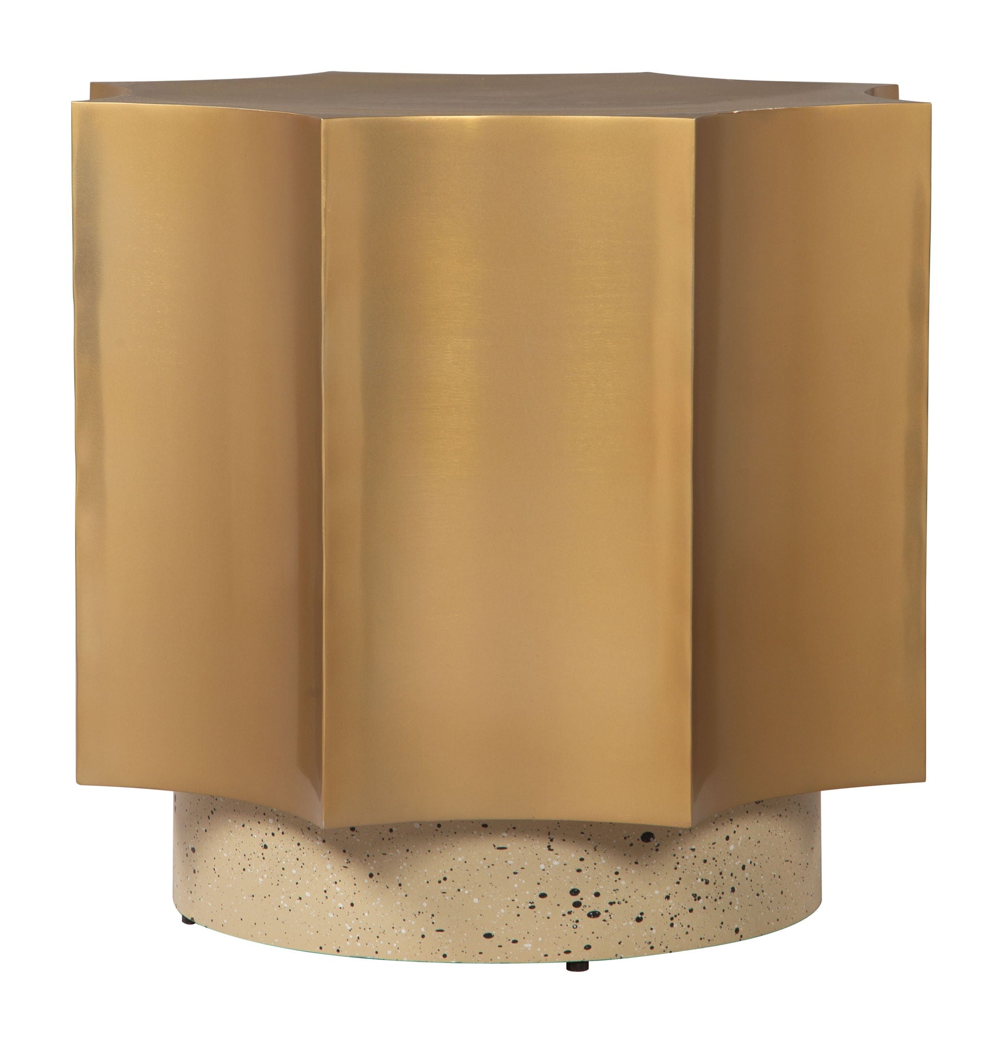 Osam - Side Table - Gold / Beige