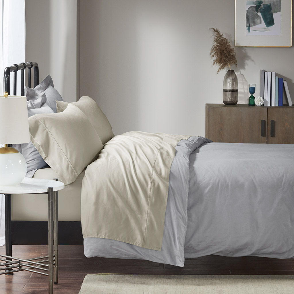 1500 Thread Count - Queen Sheet Set Cotton - Ivory