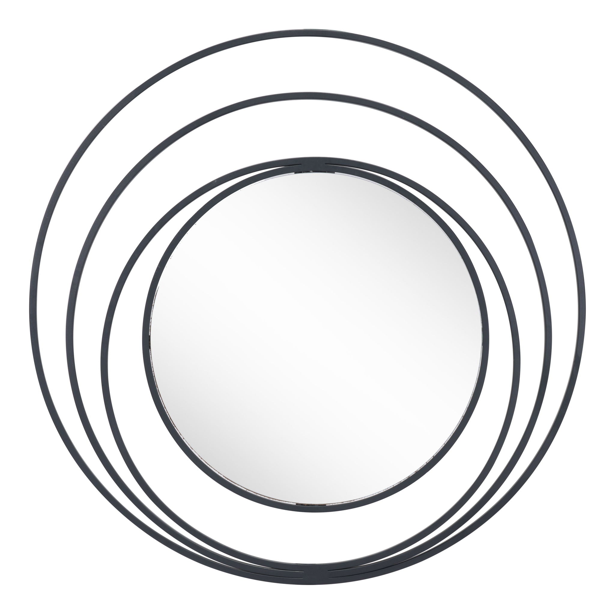 Luna - Round Mirror - Black