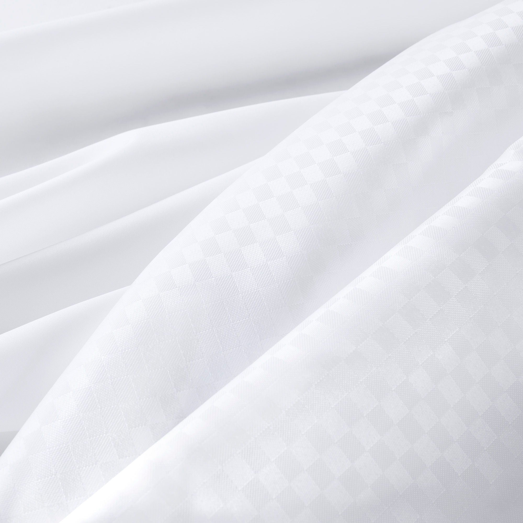 Plain Weave - Essential Shower Curtain Pindot - White