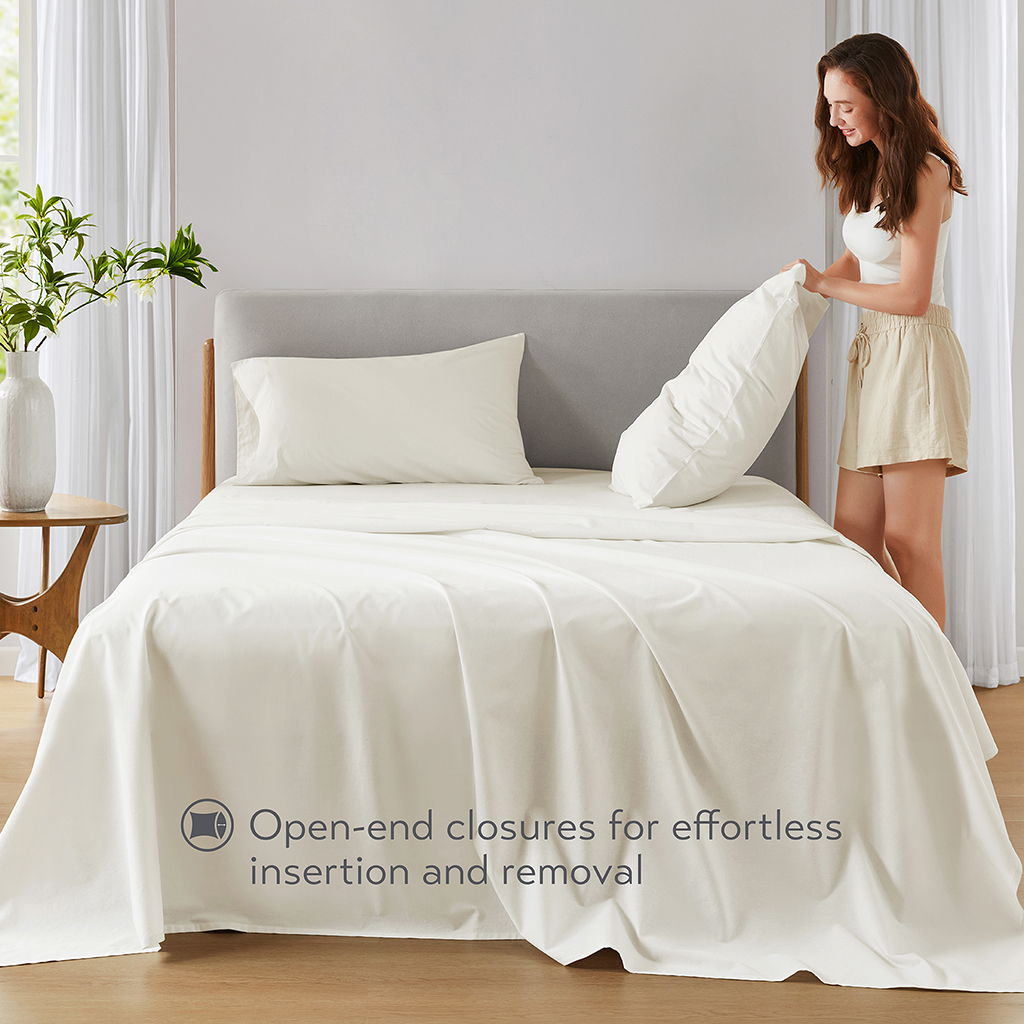 Cotton 144TC - Full Solid Sheet Set - Ivory