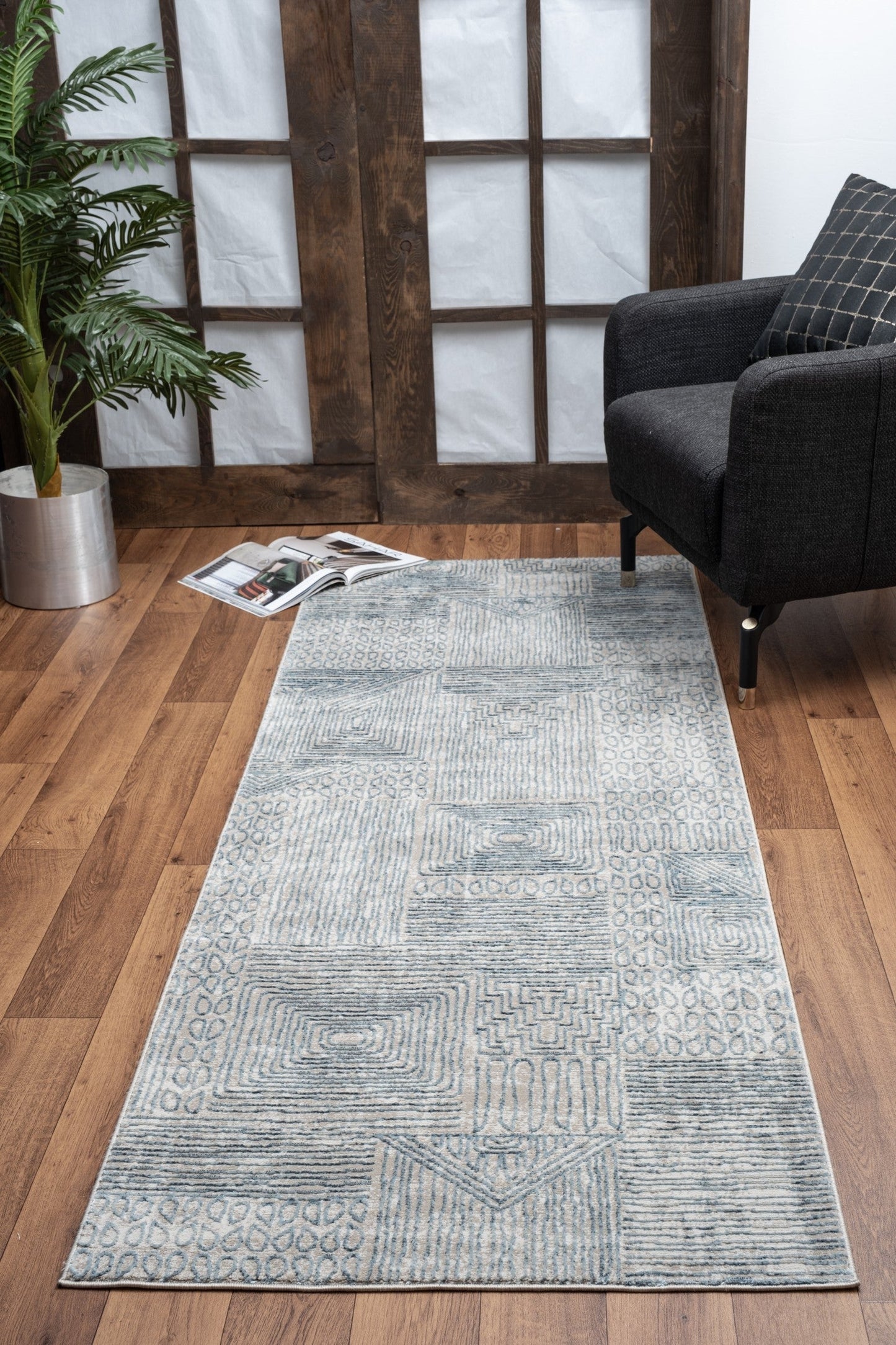 Elegance GC_CNC6009 Blue 5 ft. 3 in. x 7 ft. 3 in. Area Rug