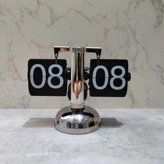 Retro Small Balance Automatic Flipping Clocks Living Room Desktop Clocks
