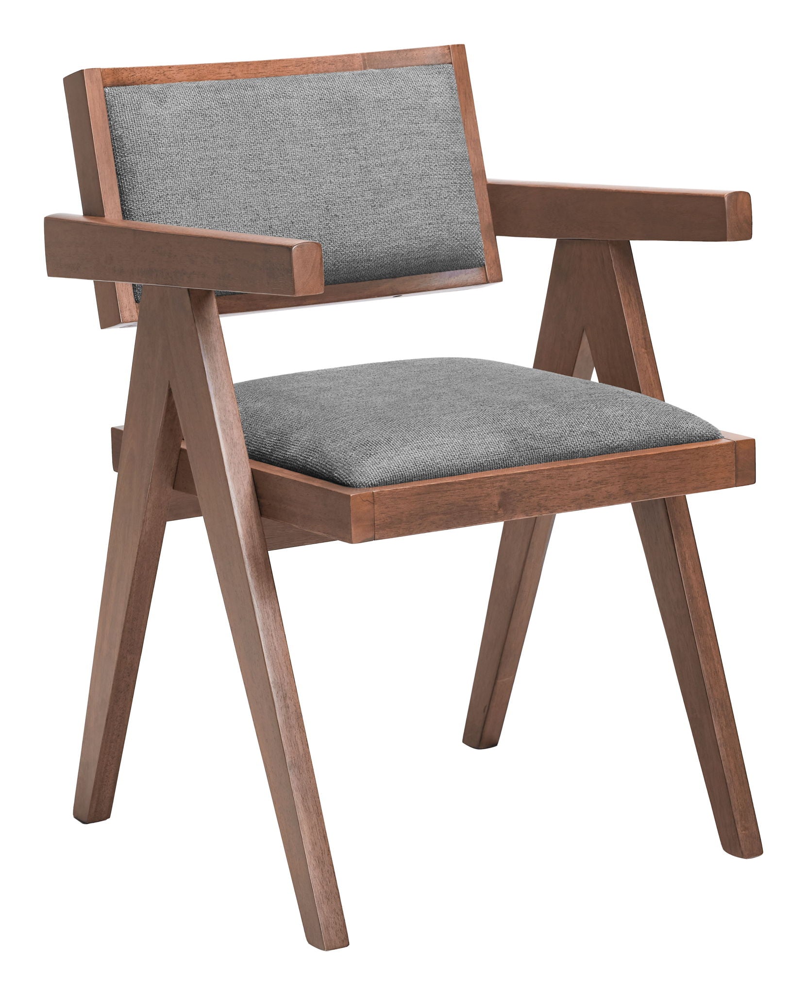 Delhi - Dining Chair (Set of 2) - Gray / Walnut