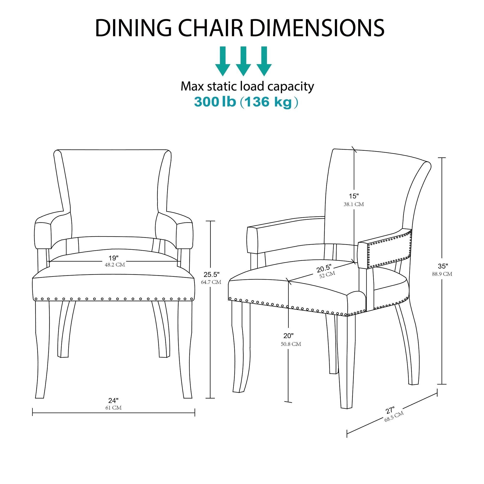 Dawson - Arm Dining Chair - Brown