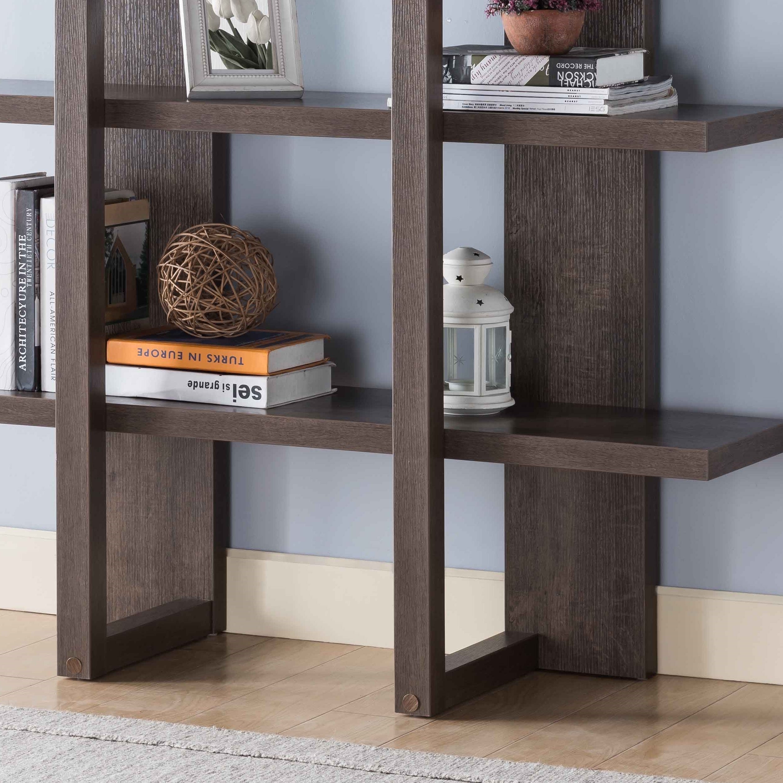 ID USA   Bookcase Walnut Oak