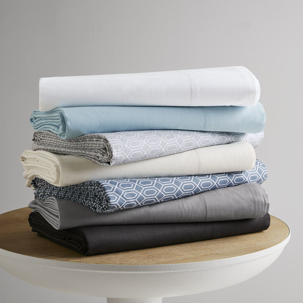 Cotton 144TC - Queen Printed Sheets - Diamond Gray