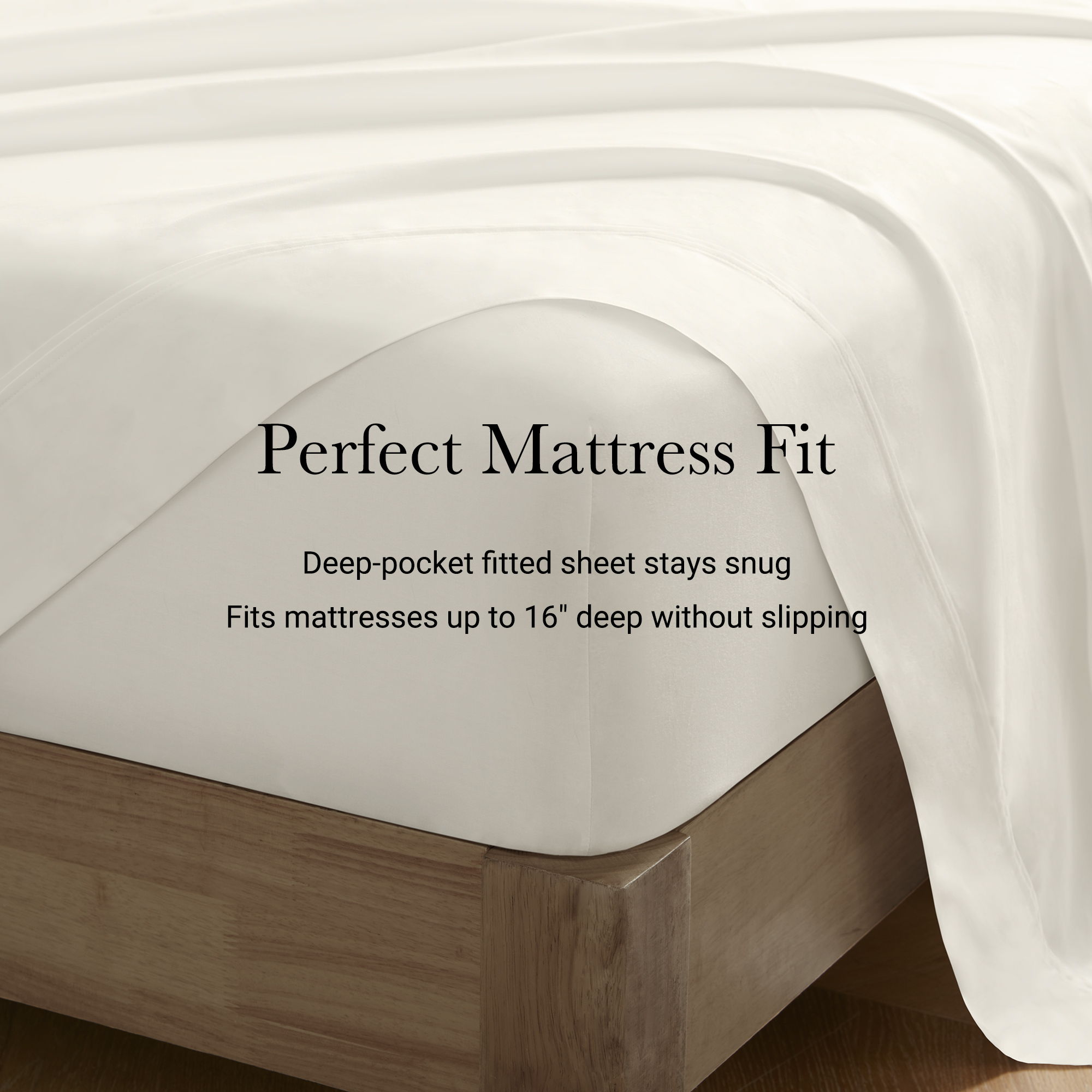 Queen Sateen Sheet Set - Off-White