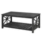 52''W  Handcrafted Coffee Table In Front Of The Sofa Or Loveseat For Living Room(Antique Black Color)