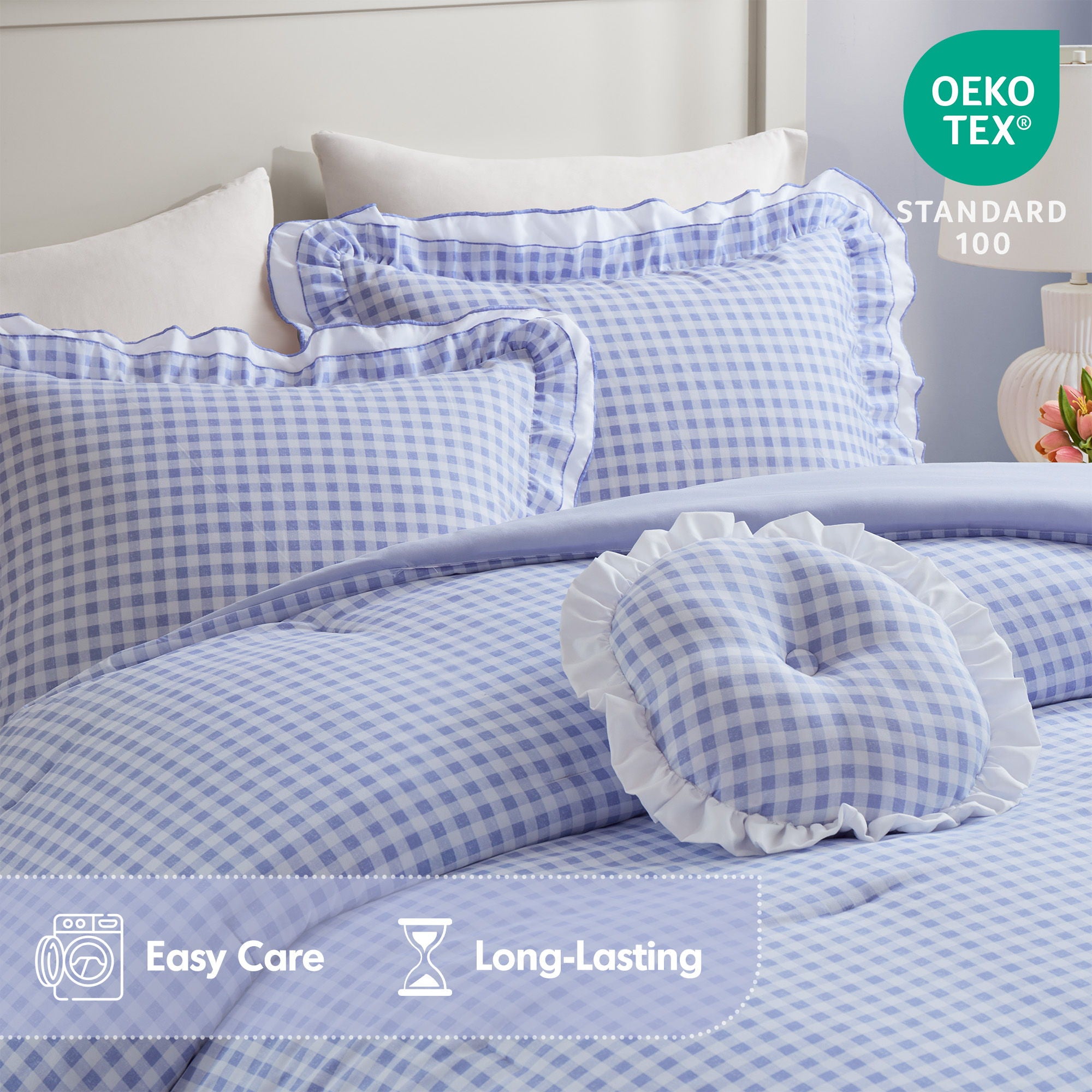 Rowena - Comforter Set - Blue