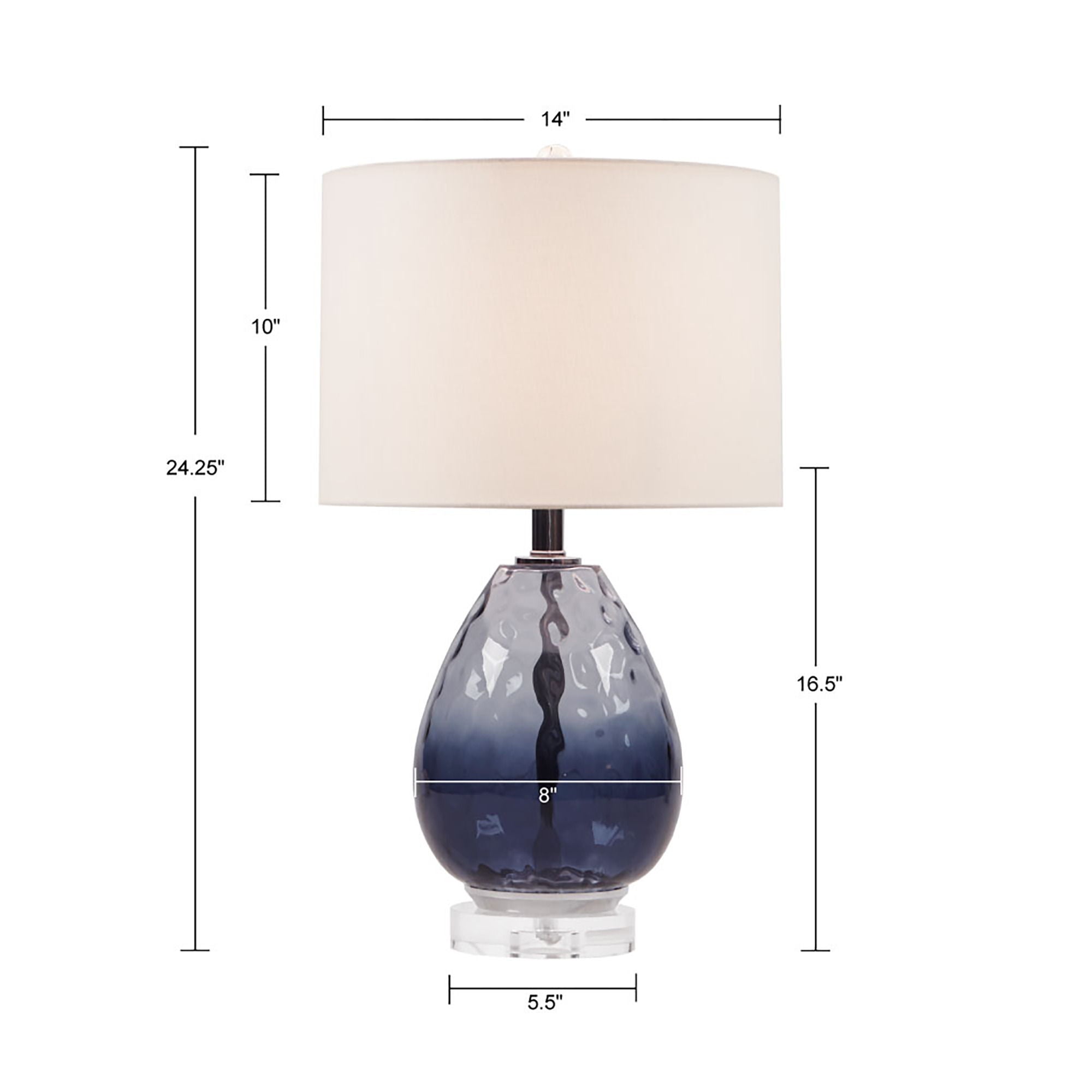 Borel - Table Lamp - Dark Blue