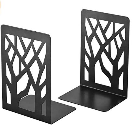 1 Pair Metal Fashion Bookends Bookends for Shelves Metal Bookend Supports for Shelves and Desk