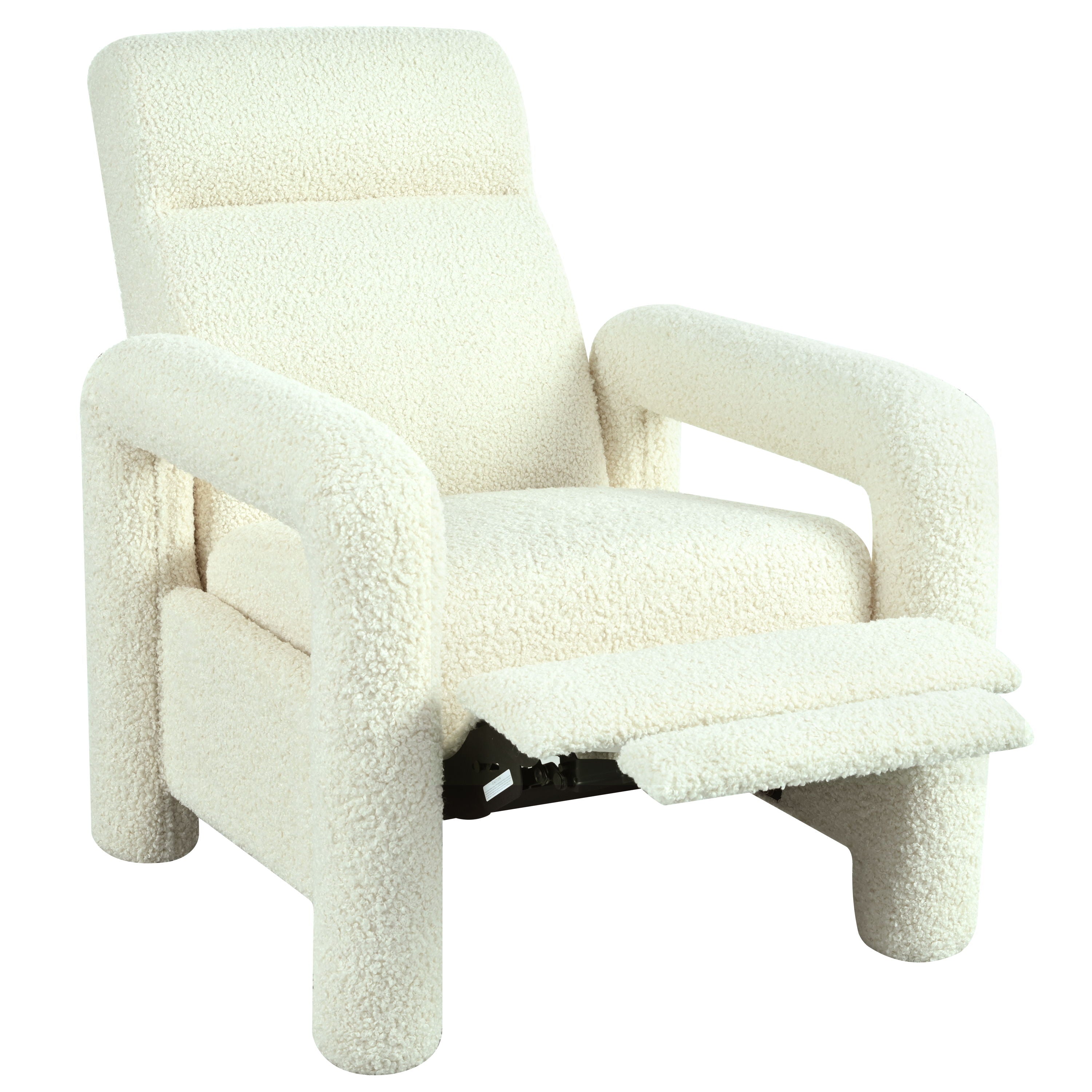Push Back Recliner Armchair Upholstered Recliner Chair Single Sofa With Adjustable Backrest