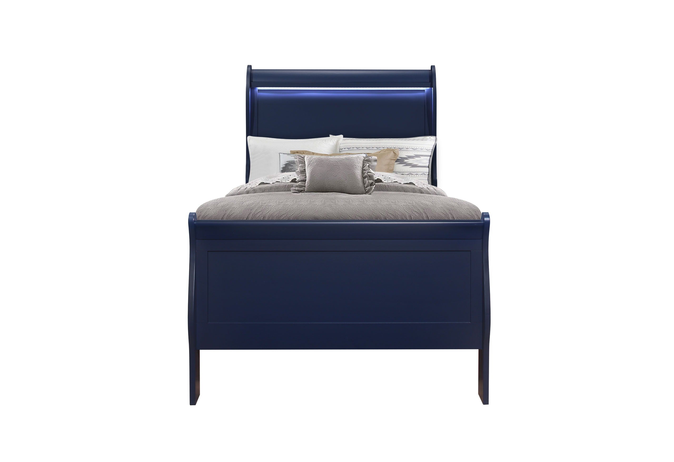 Charlie - Twin Bed With LED - Blue