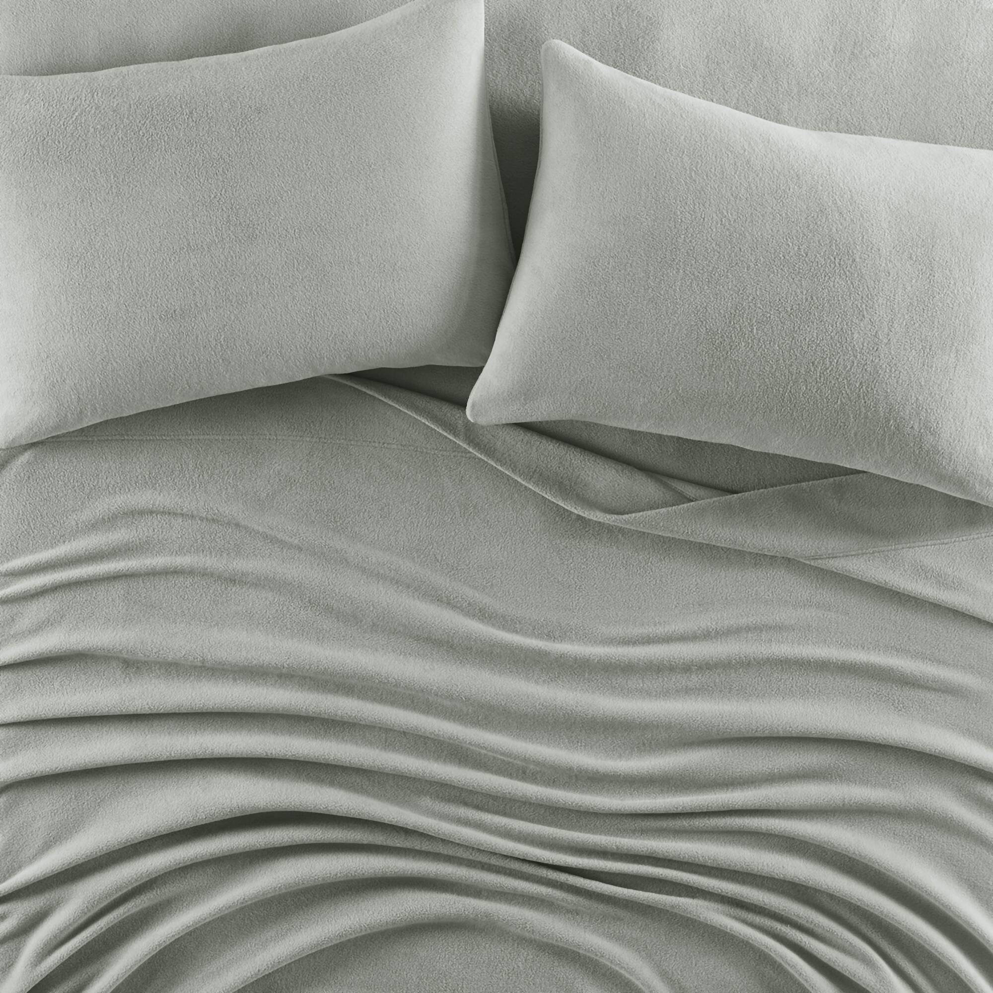 Micro Fleece - California King Sheet Set - Gray