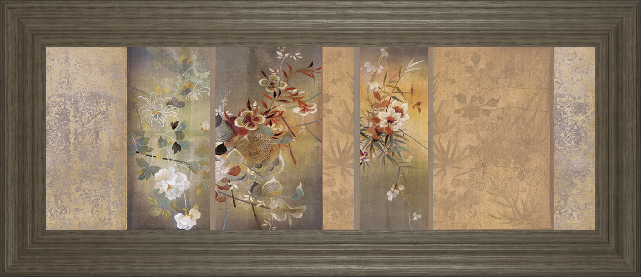 Tea Garden Il By Douglas - Framed Print Wall Art - Beige