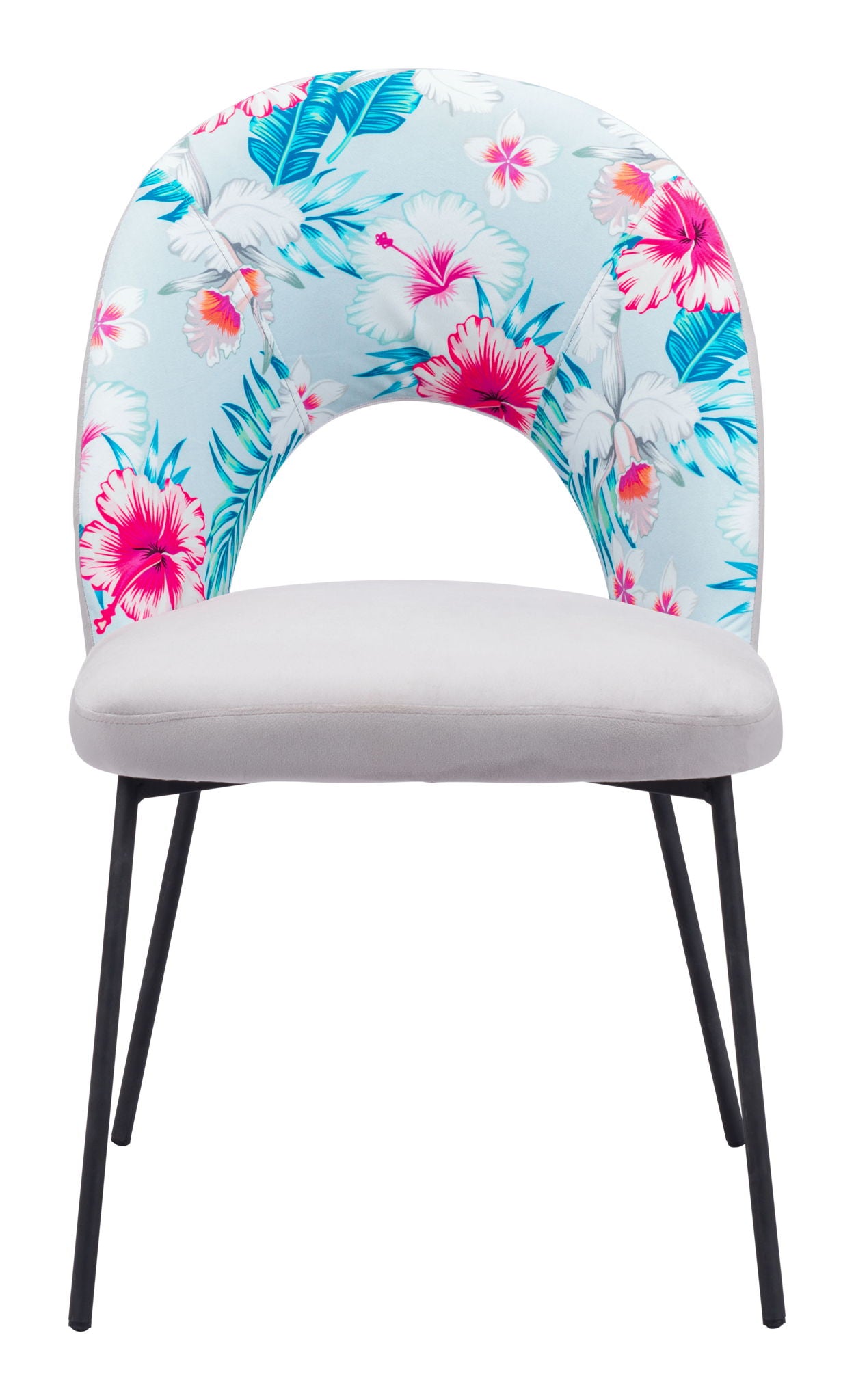 Torrey - Dining Chair (Set of 2) - Multicolor Print / Gray