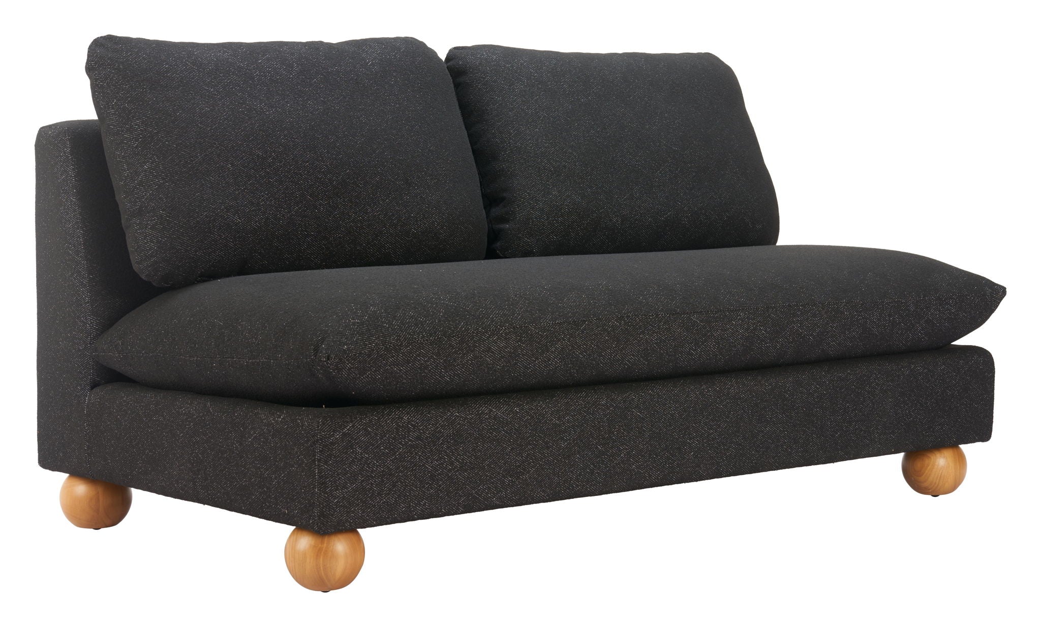 Minze - Loveseat - Black