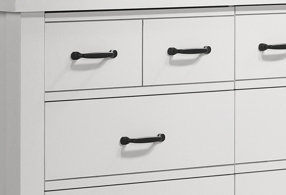 Cassini - 6 Drawer Dresser - White