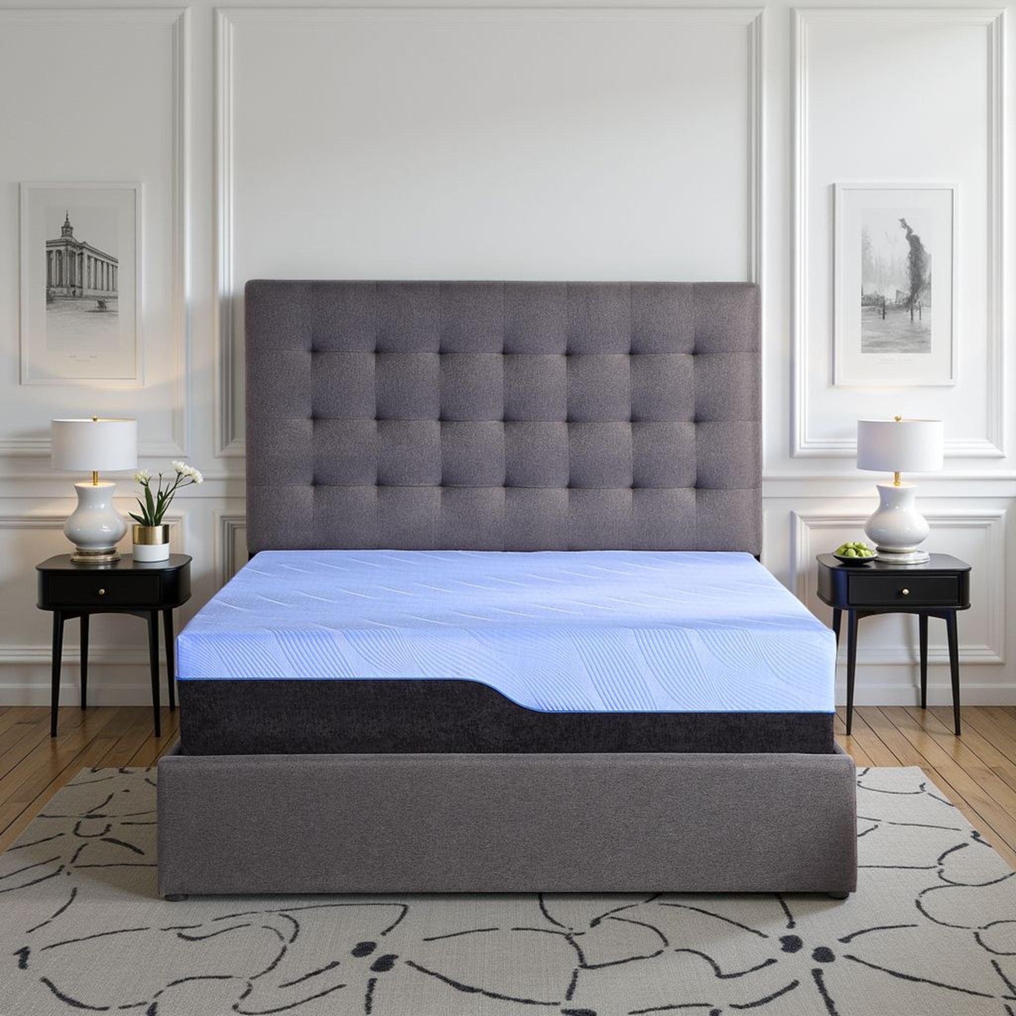 Refresh - 12" Hybrid Cooling Gelcare Memory Foam And Coil Mattress