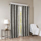 Knitted Jacquard Damask Total Blackout Grommet Top Curtain Panel