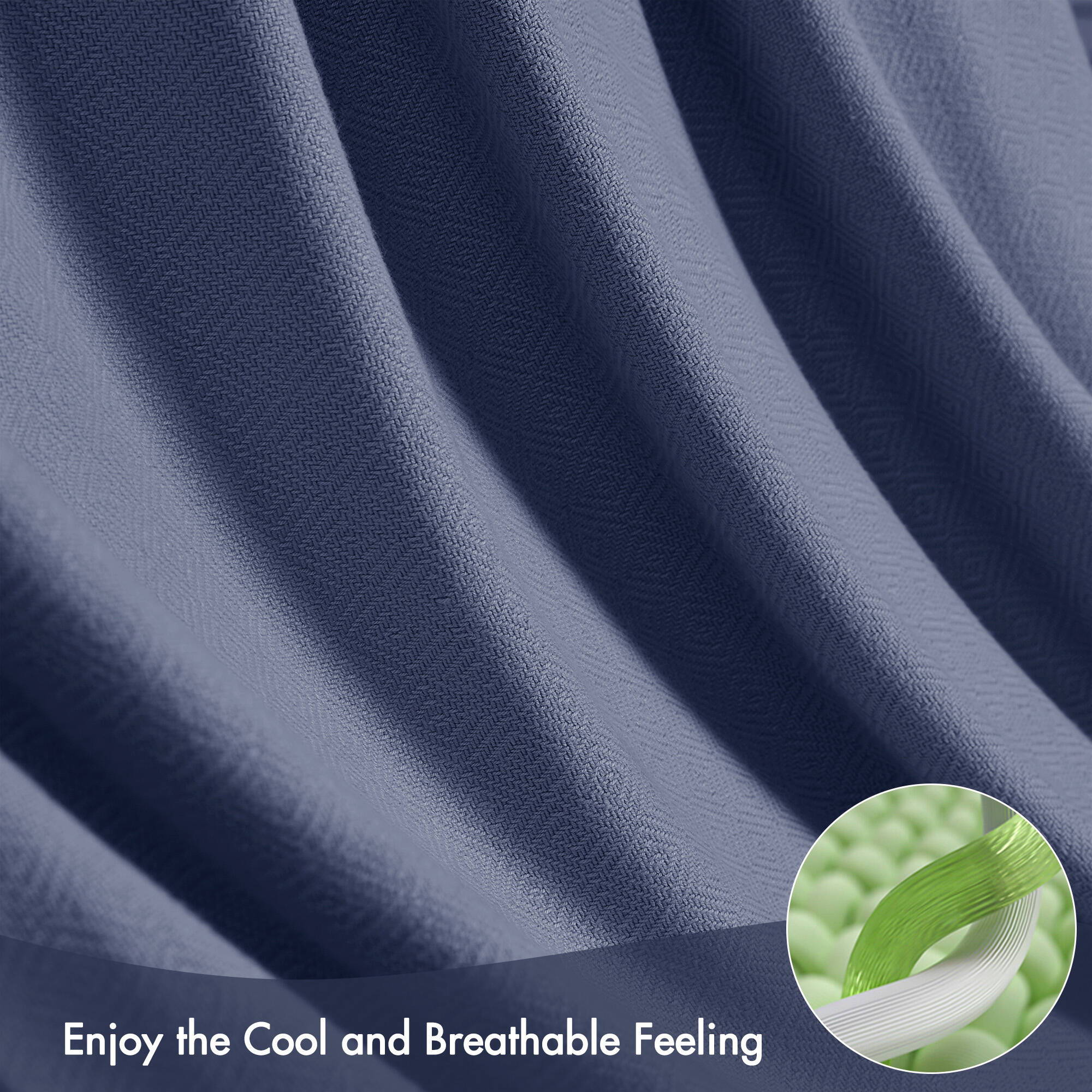 Bamboo Cotton - King Rayon From Blanket - Navy