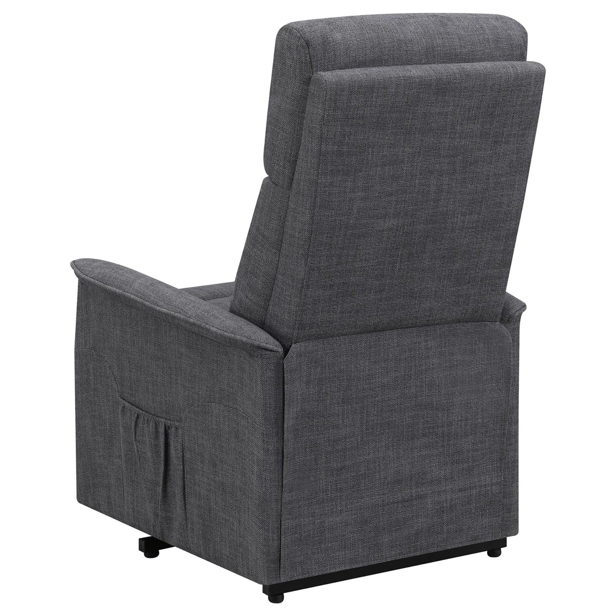 Charcoal Power Lift Recliner with Massage Function