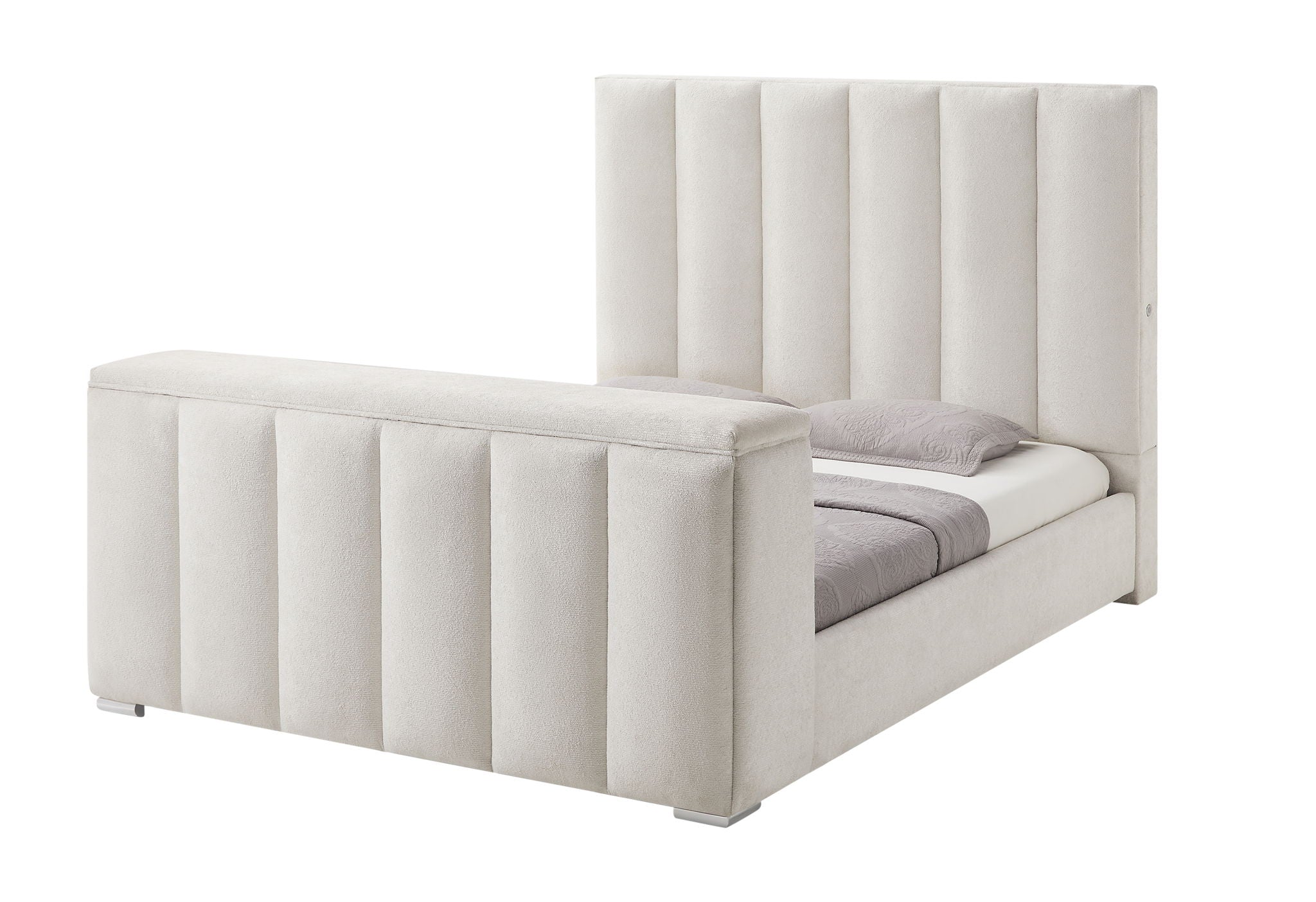 Serenity - 5 Piece King Bedroom Set - Natural / Cream