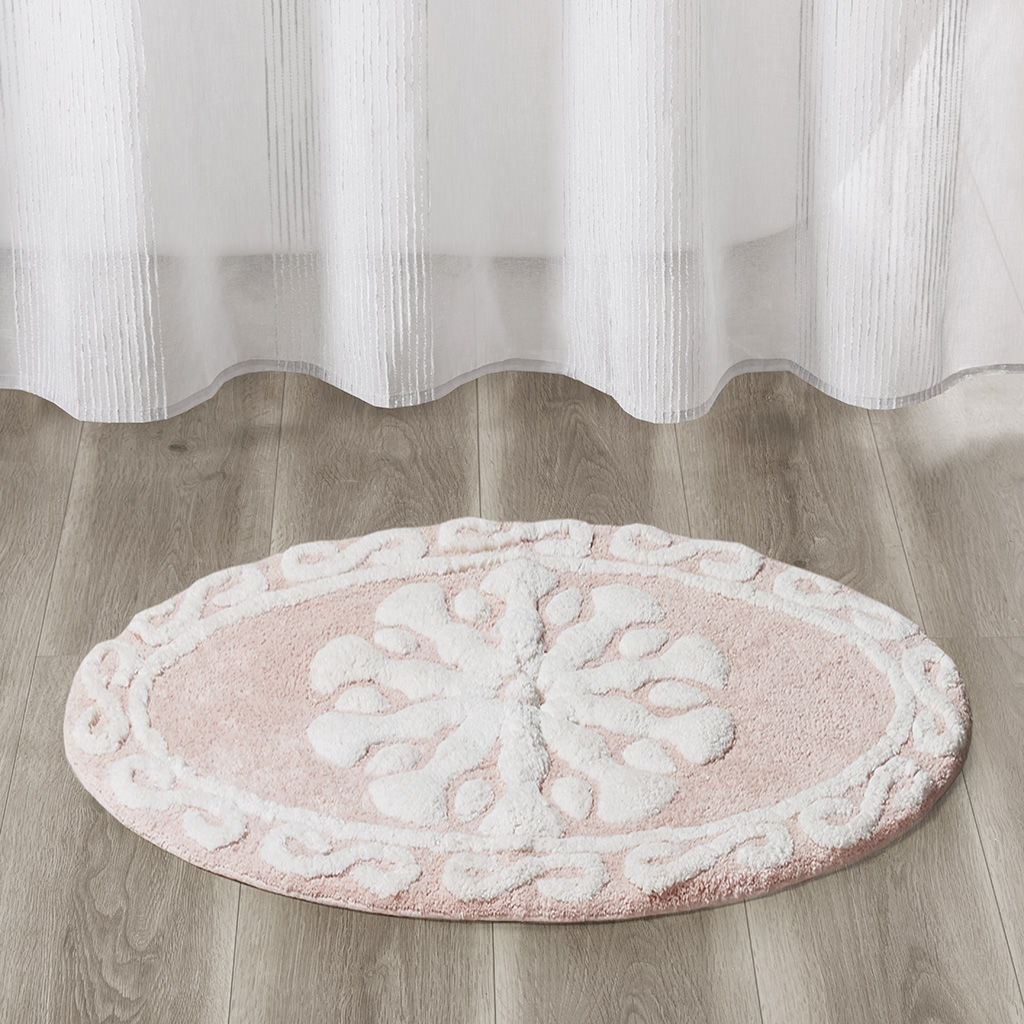 Casablanca - 20" x 30" Medallion Tufted Rug - Pink