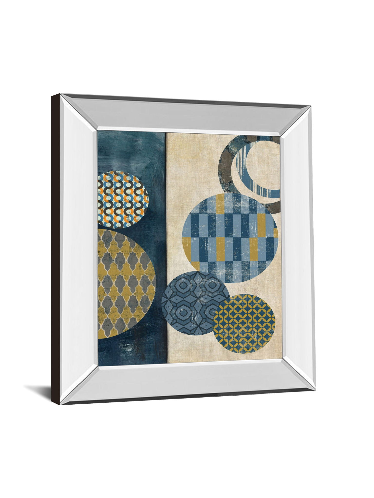 Harmony I By Tom Reeves - Mirror Framed Print Wall Art - Beige