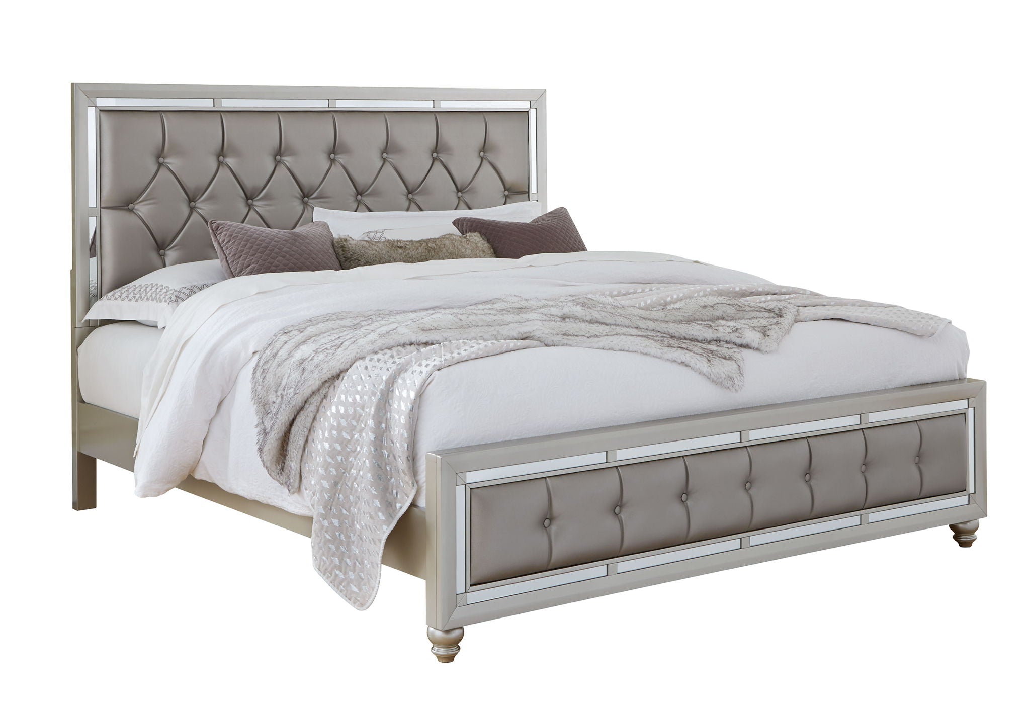 Riley - Full Bed Fooboard - Silver