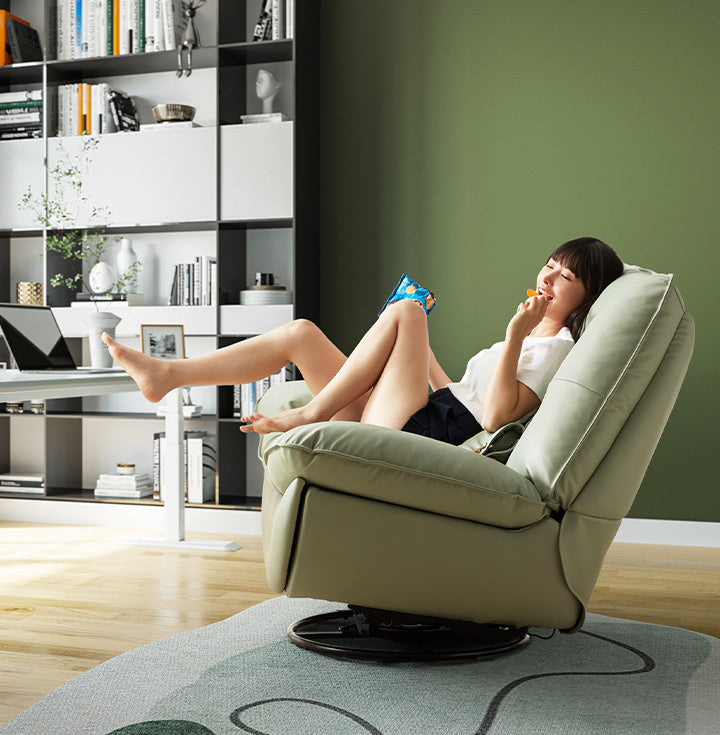 smart multifunction recliner chair electric green