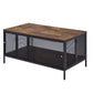 ACME Winam Coffee Table, Antique Oak & Black 82780