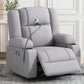 Power Lift Recliner Chair Electric Recliner for Elderly Recliner Chair with Massage and Heating Functions, Remote, Phone Holder Side Pockets and Cup Holders for Living Room, Grey