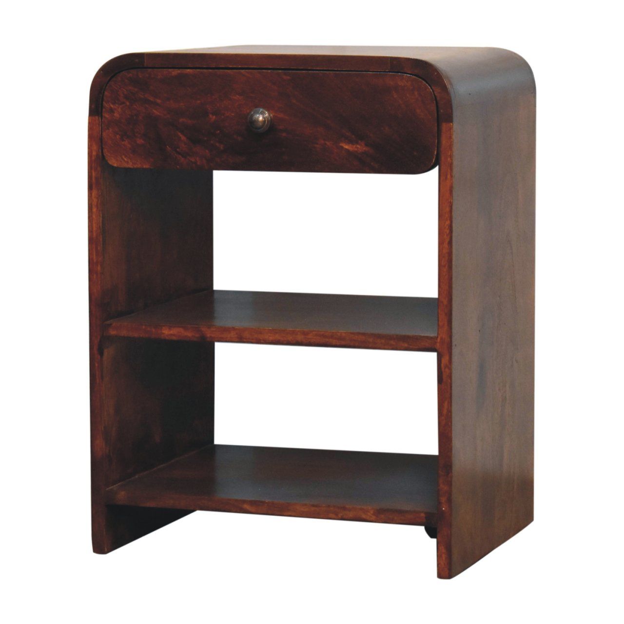 Aspen - Open Bedside Table - Dark Brown