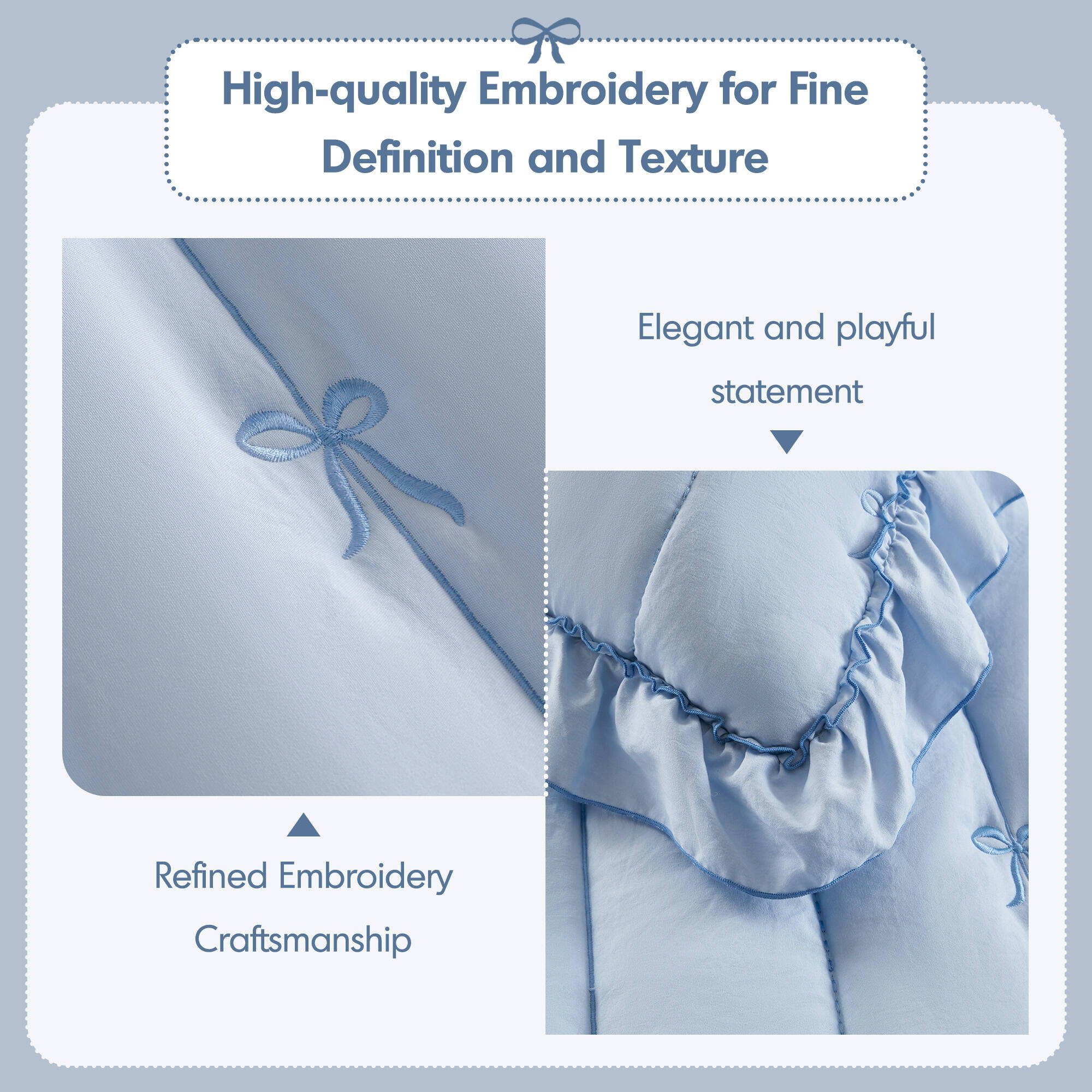 Liv - Quilt Set - Blue