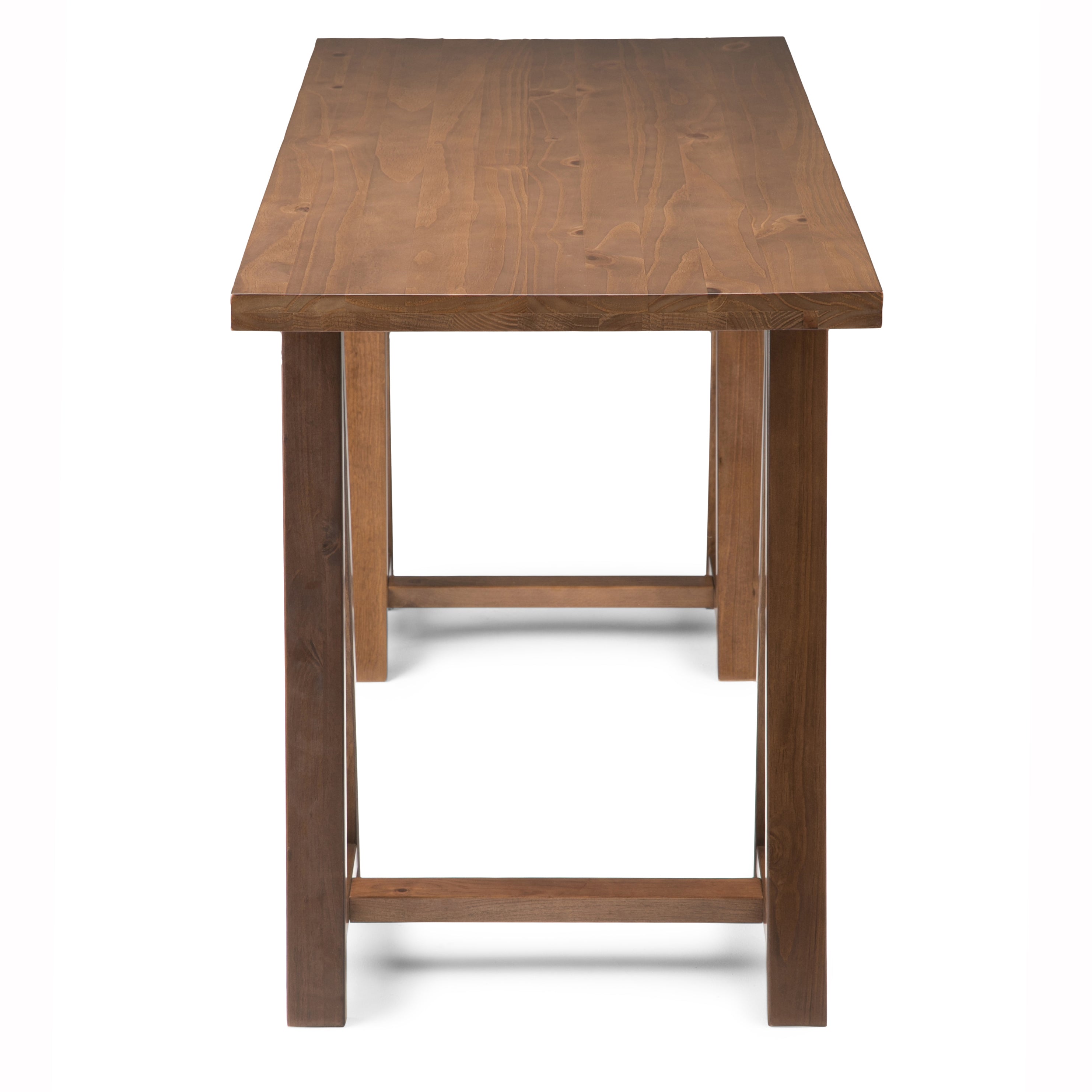 Sawhorse - Desk - Medium Saddle Brown