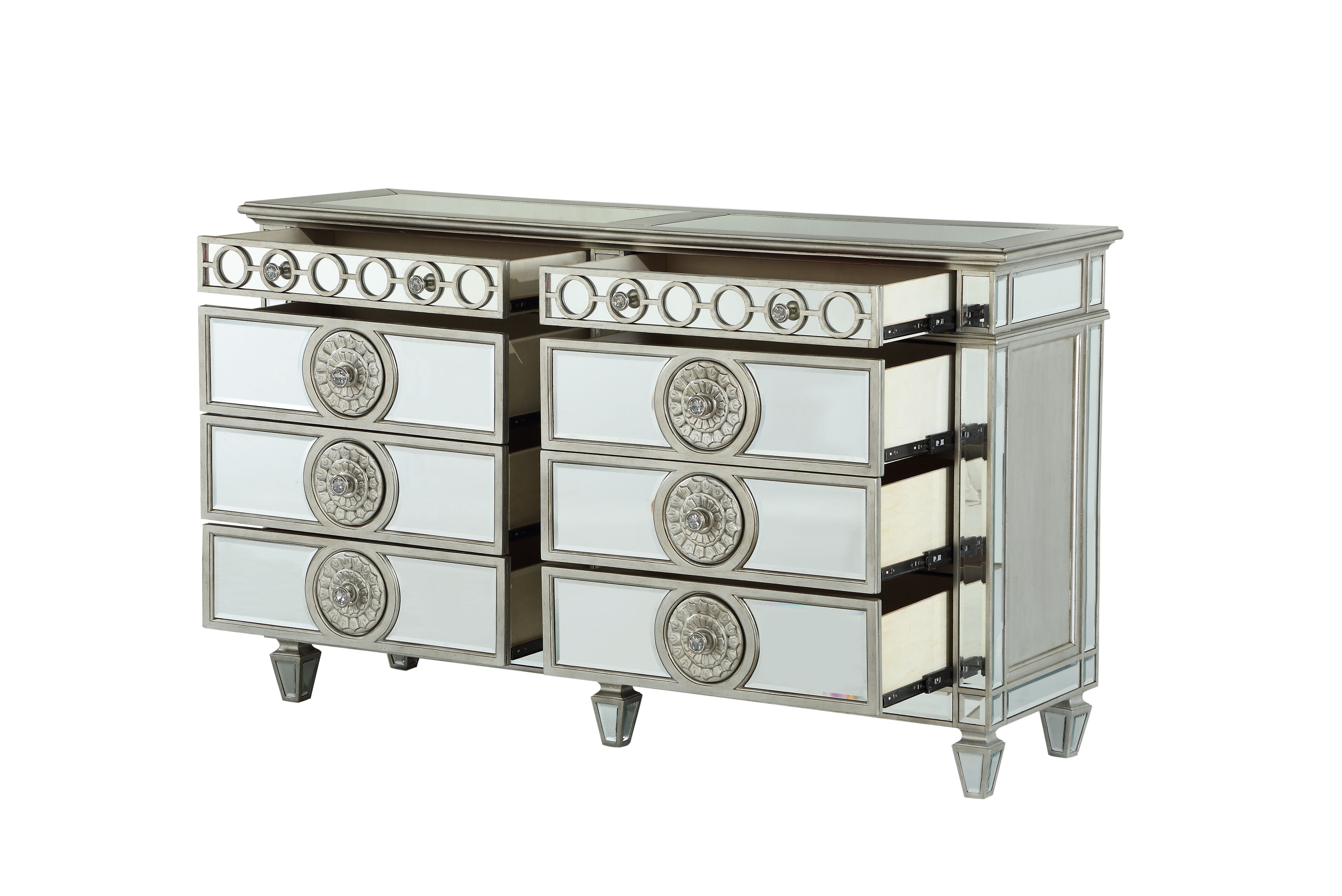 Varian - Mirrored Dresser - Silver