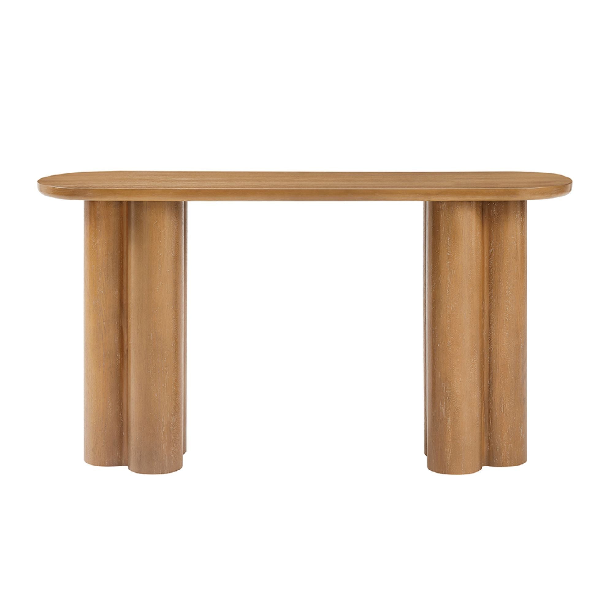 Benji - Oval Console Table - Natural