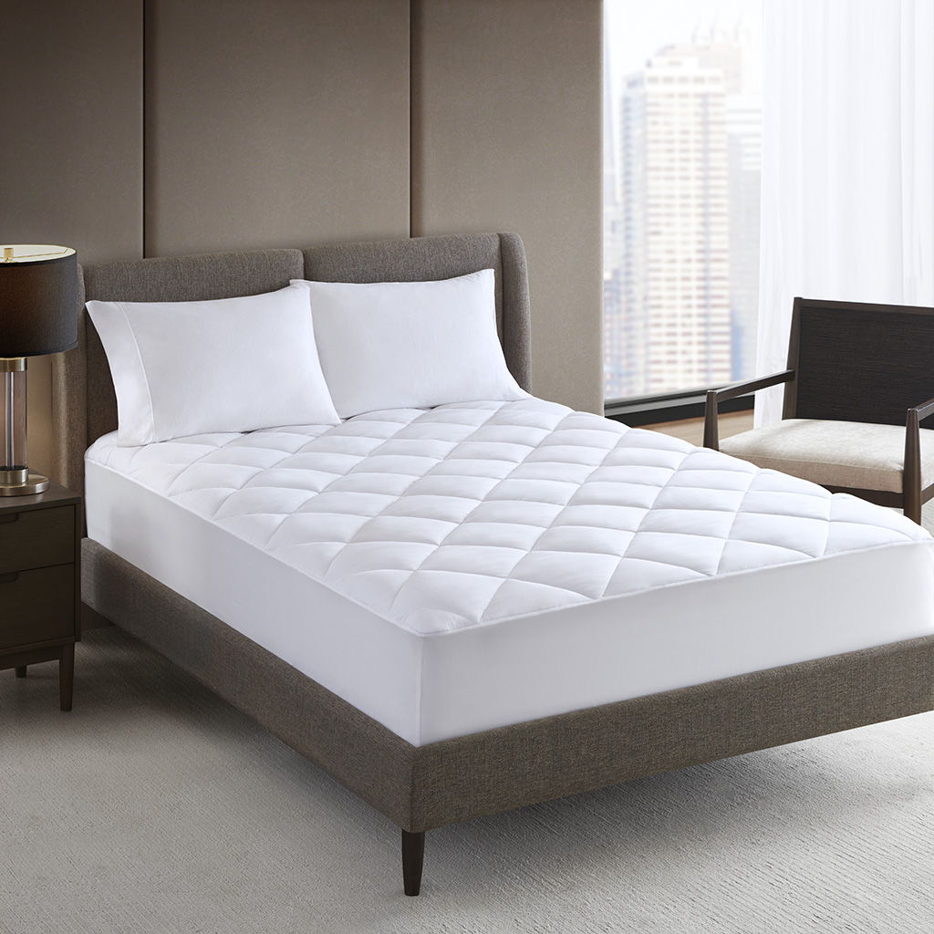 Microfiber Luxury - Full Luxury Mattress Pad - White