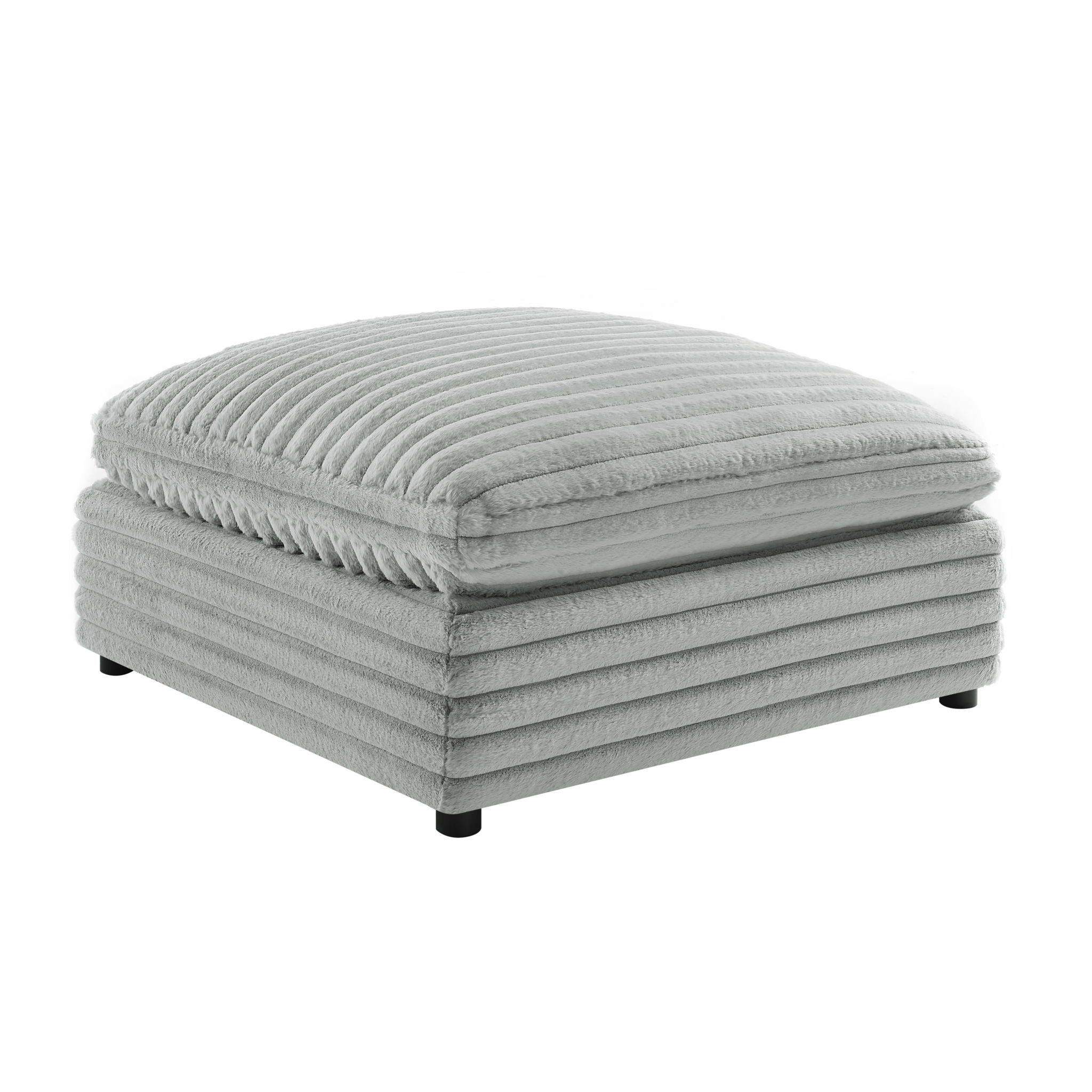 Jenny - Square Ottoman - Gray